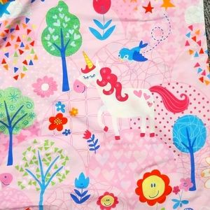 Girls Twin Size Unicorn Duvet Cover